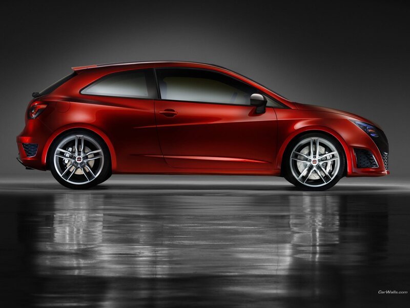 red hatchback car