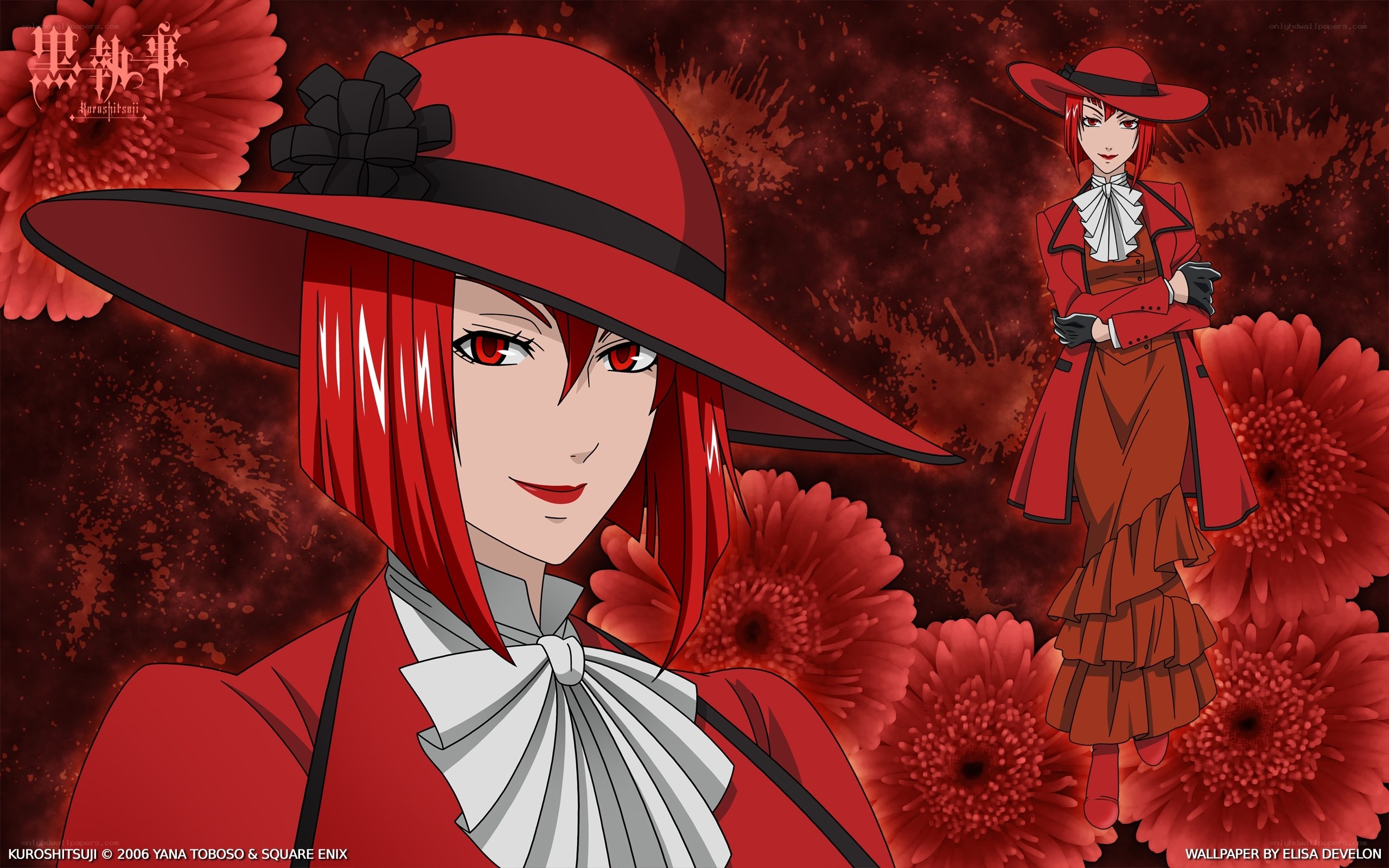 Red-hatted anime character