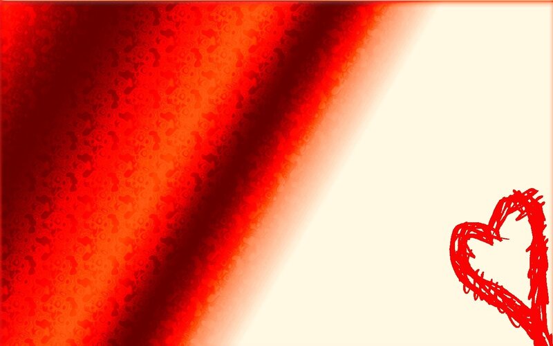red heart abstract background