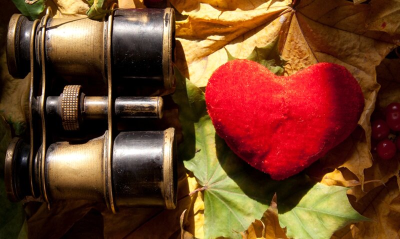 Red Heart and Binoculars