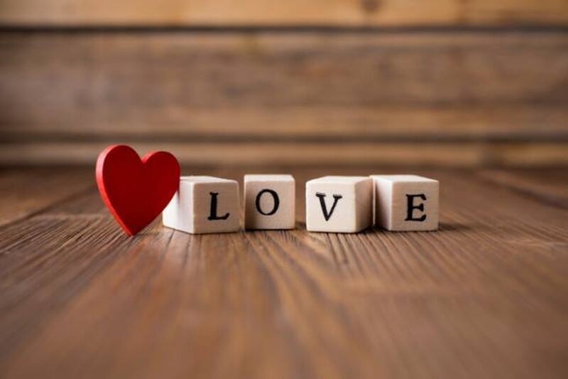 Red Heart and Blocks
