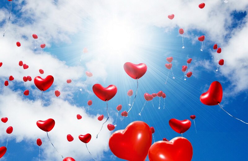 Red Heart Balloons — Celebratory