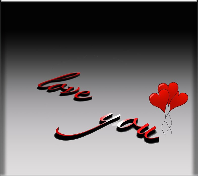 Red Heart Balloons — Romantic, 3d Render