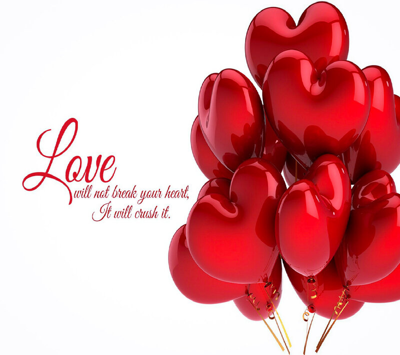 Red Heart Balloons — Romantic