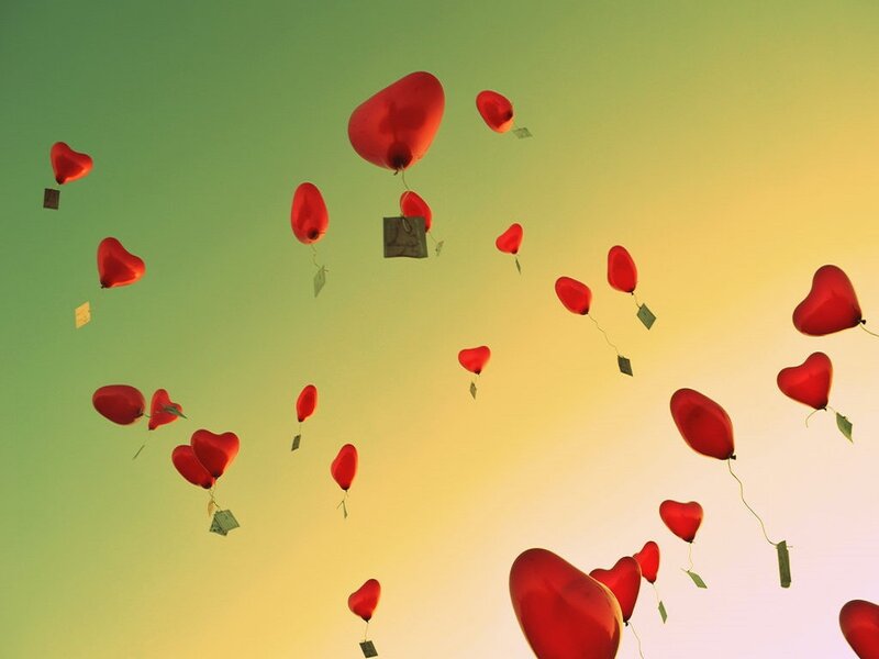 Red Heart Balloons — Serene