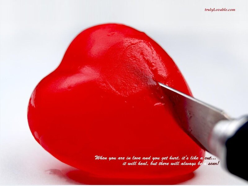 Red Heart Being Cut