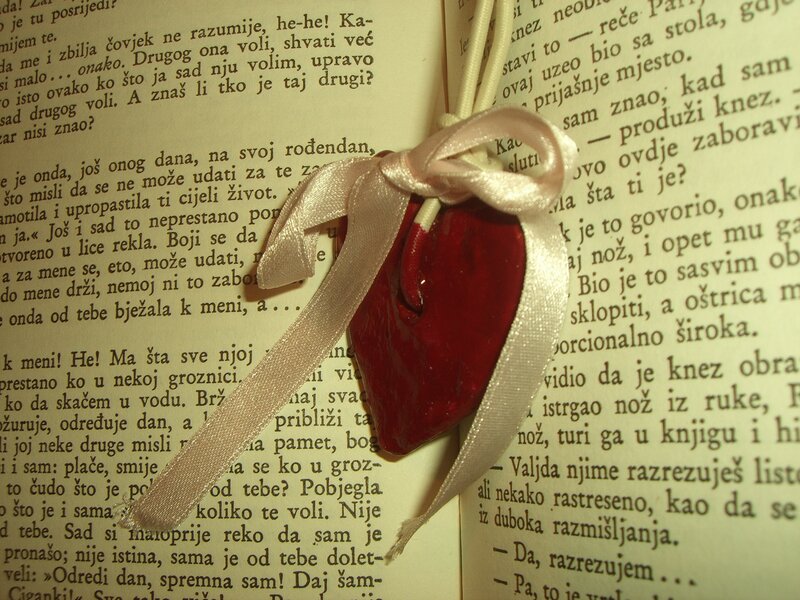 Red Heart Bookmark