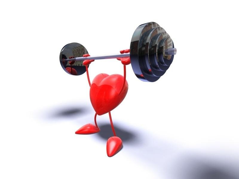 Red Heart Character Lifting Weights