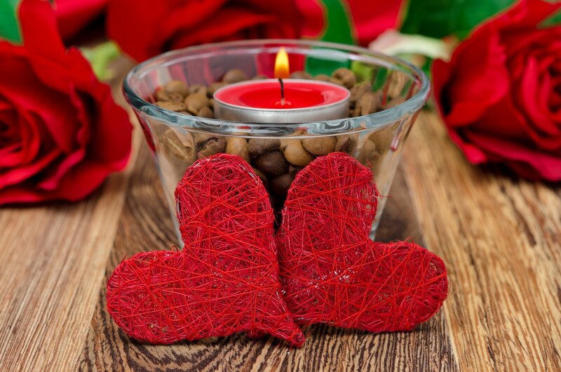 Red Heart Crafts on Wood