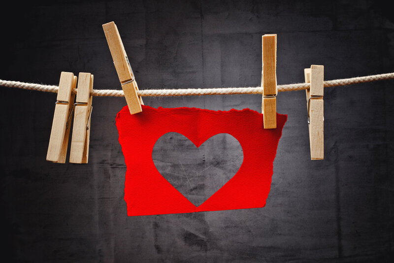 Red Heart Cutout