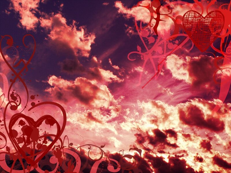 Red Heart Designs on Sky