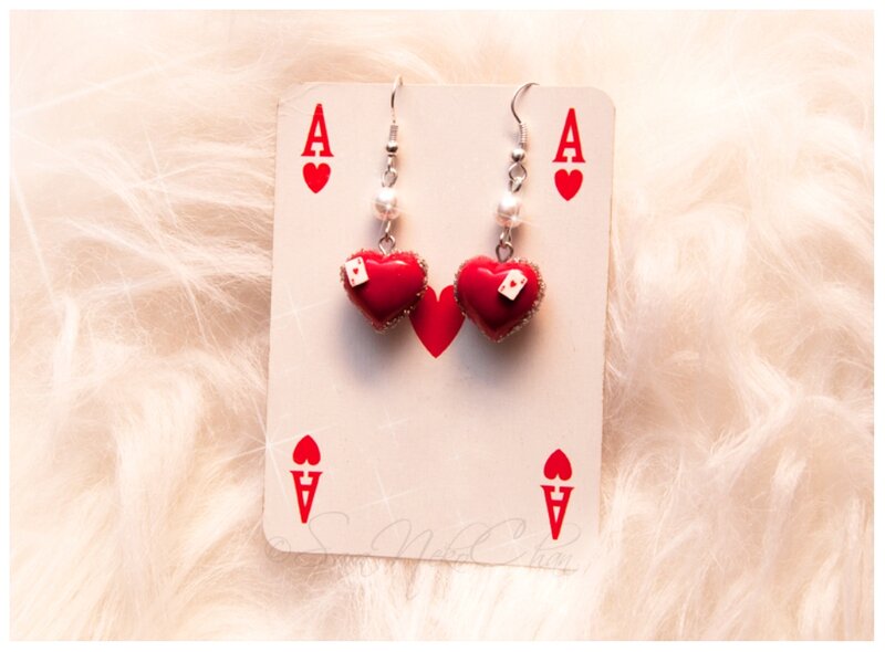 Red Heart Earrings