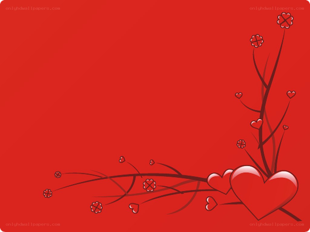 red heart floral design