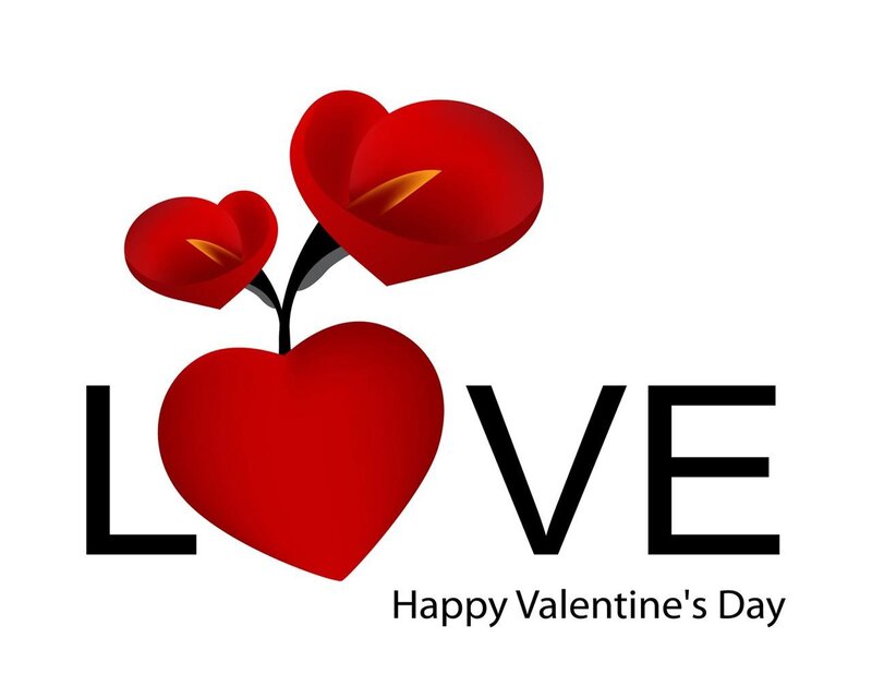 Red Heart Flowers