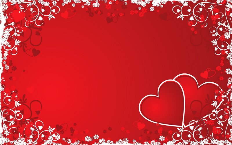 red heart frame background