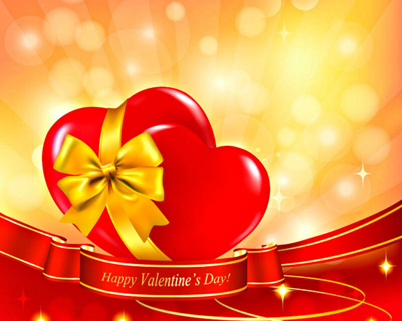 Red Heart Gift Box — Festive