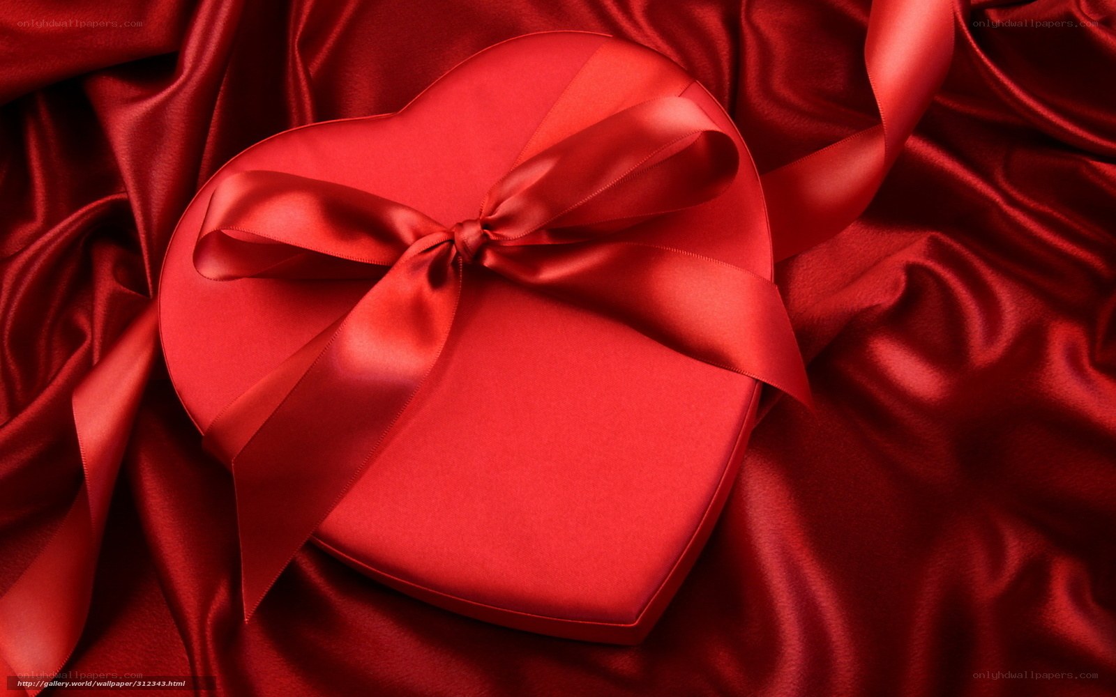 Red heart gift box