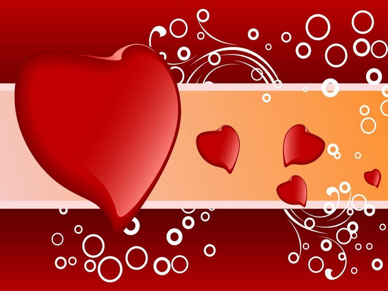 Red Heart Graphic — Romantic