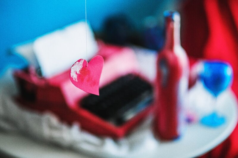 Red Heart Hanging — Romantic