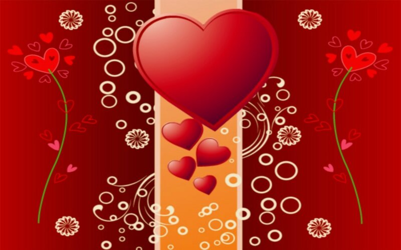 Red Heart Illustration — Romantic, Vector Art