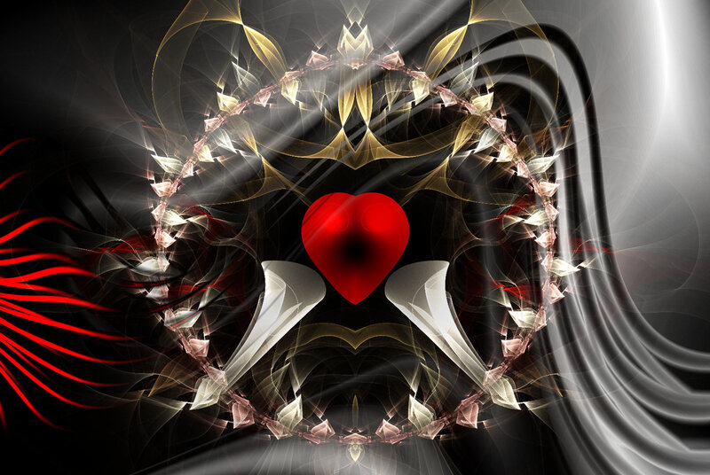 Red Heart in Fractal Design