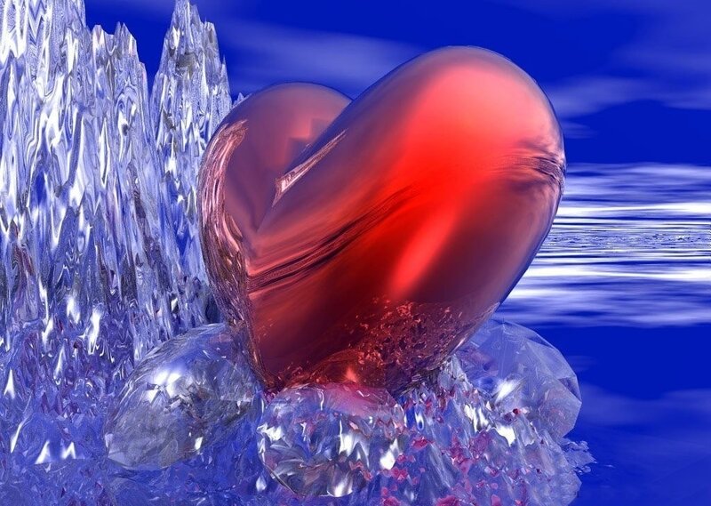 Red Heart in Ice — Dramatic