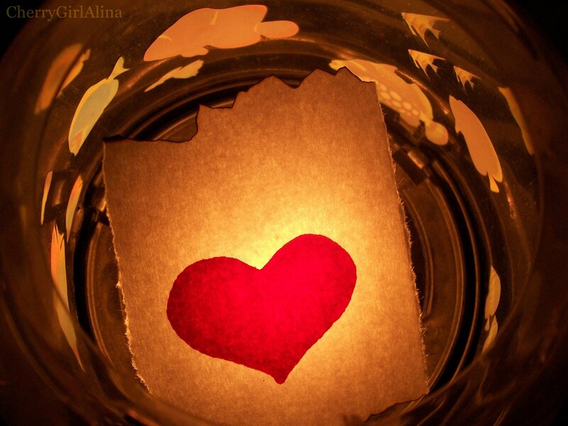 Red Heart in Paper