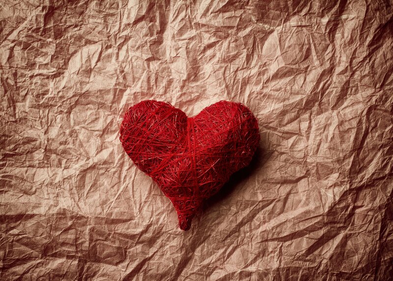 Red Heart Made of String