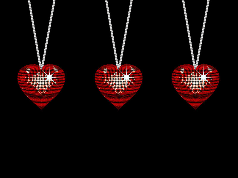 Red Heart Necklaces
