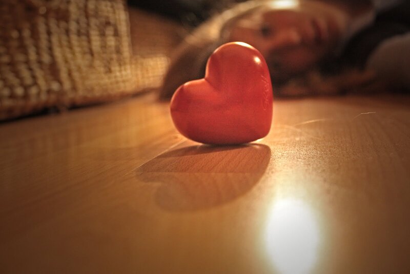 Red Heart on Floor