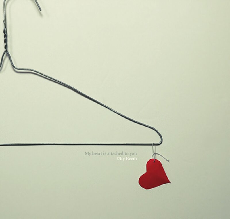 Red Heart on Hanger