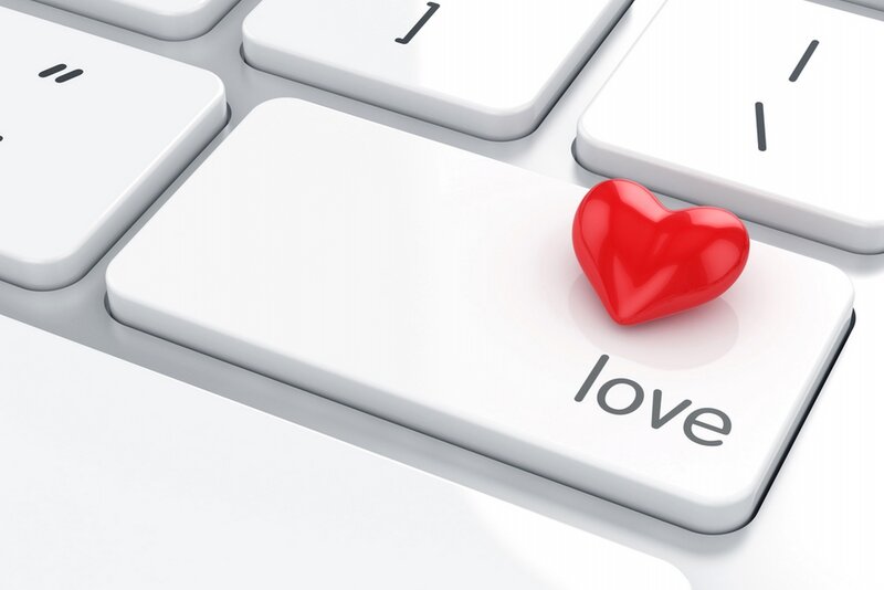 Red Heart on Keyboard