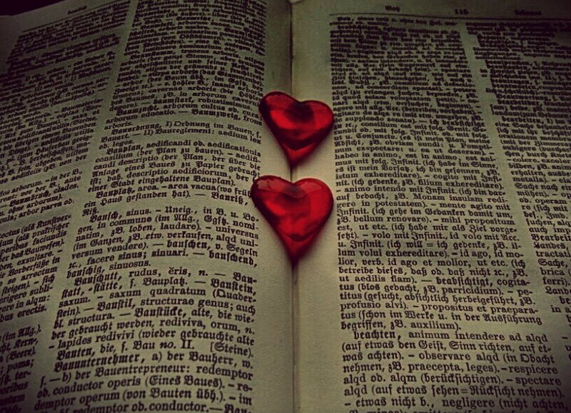 Red Heart on Open Book