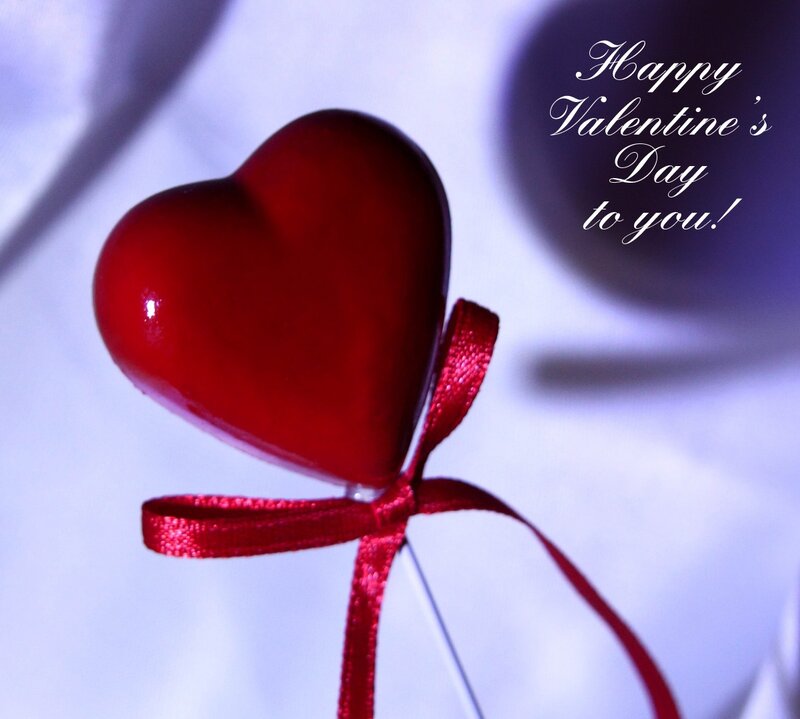 Red Heart on Stick