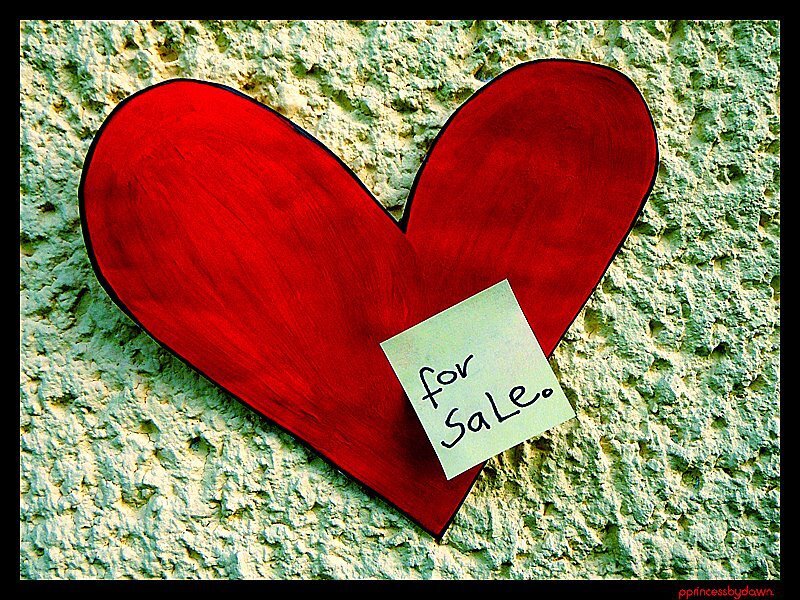 Red Heart on Wall