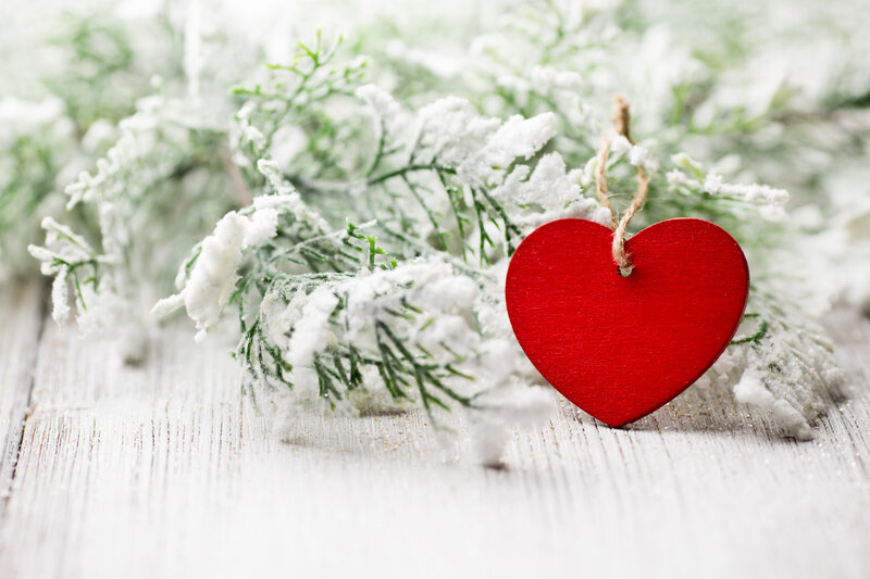 Red Heart Ornament — Calm, Winter