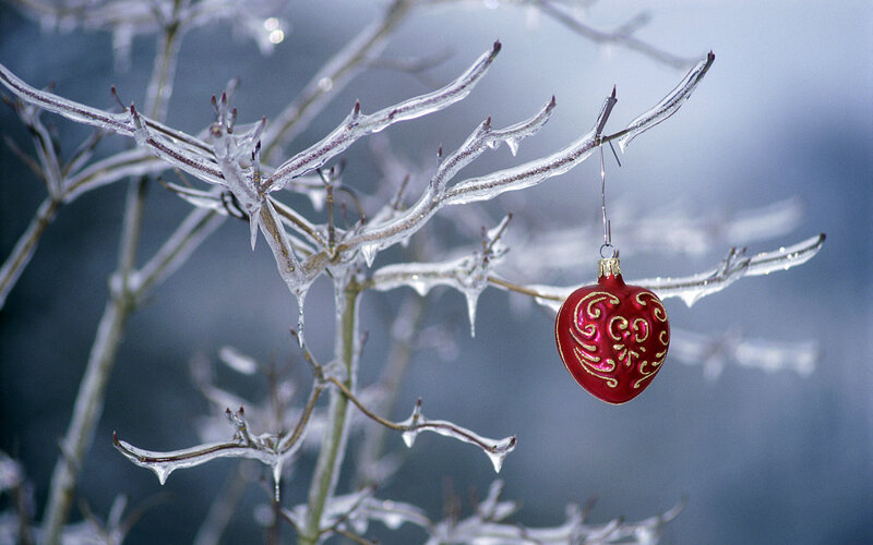 Red Heart Ornament — Cold