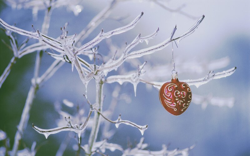Red Heart Ornament — Cold, Winter
