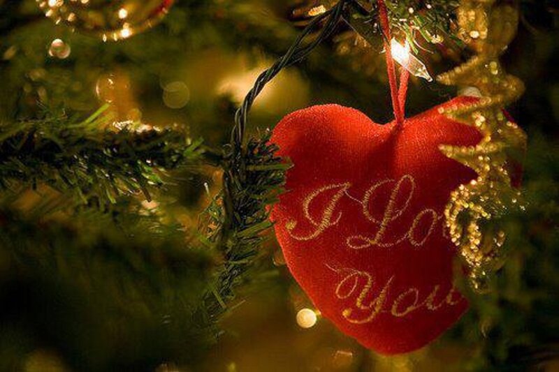 Red Heart Ornament — Festive
