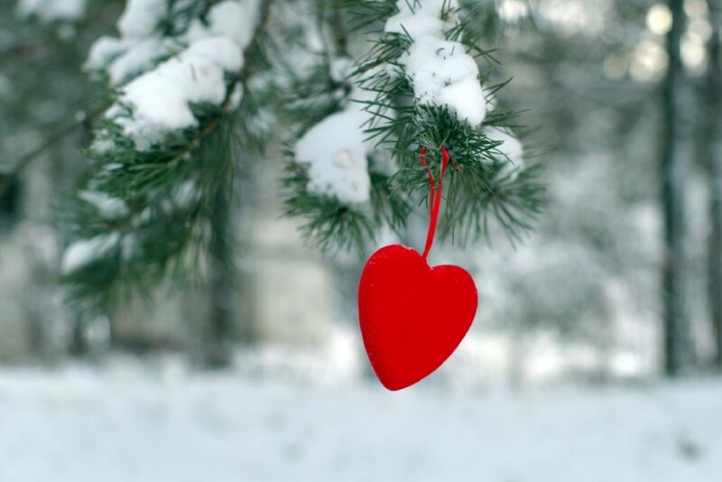 Red Heart Ornament — Serene, Winter