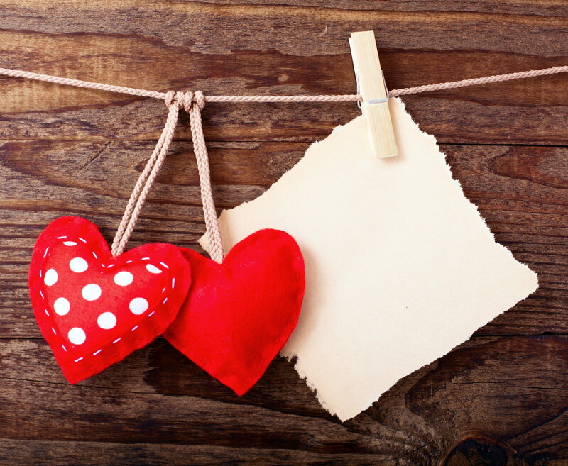 Red Heart Ornaments — Sentimental, Photograph
