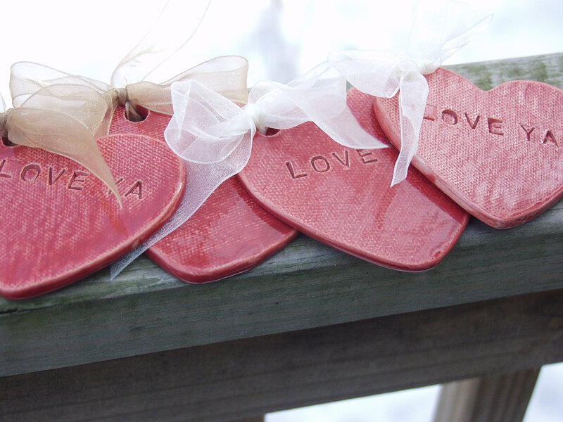 Red Heart Ornaments — Serene