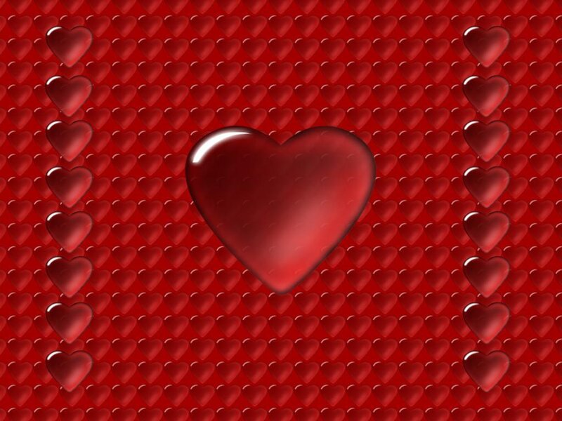 Red Heart Pattern — Romantic