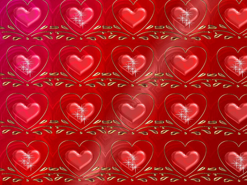 red heart pattern wallpaper
