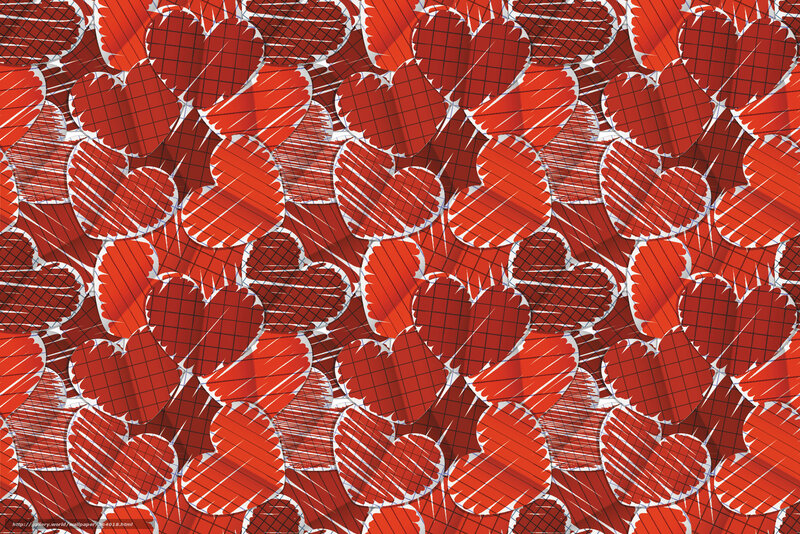 Red heart pattern wallpaper
