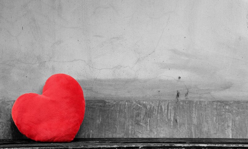 Red Heart Pillow