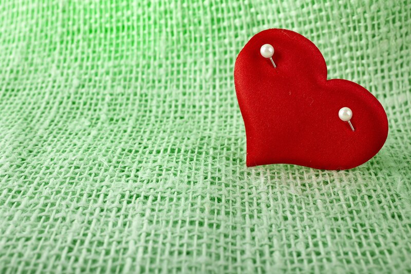 Red Heart Pin — Calm