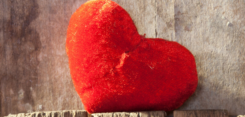 Red Heart Plush Toy