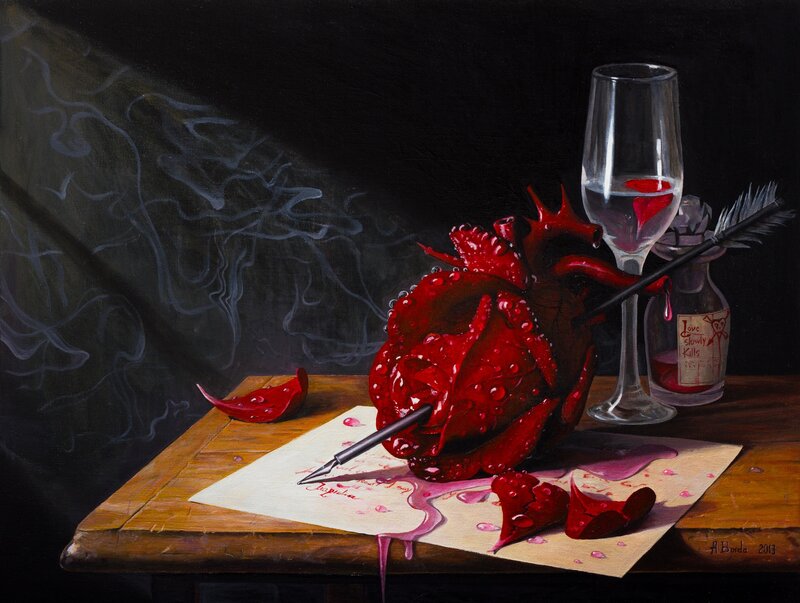 Red Heart Rose