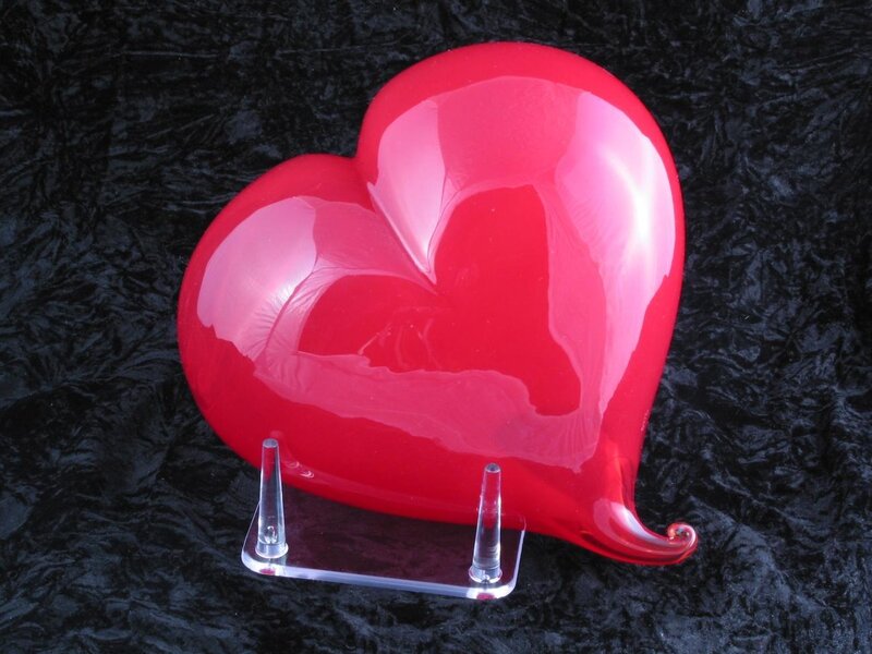 Red Heart Sculpture